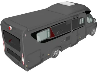 Burstner Ixeo IT 734 G (2016) 3D Model preview