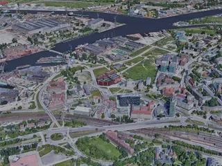 Gdansk City, Poland (2022) 3D Model preview