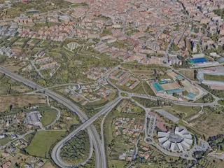 Gijon City, Spain (2023) 3D Model preview