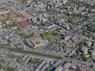 Le Mans City, France (2022) 3D Model preview