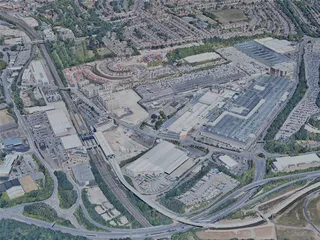 Luton City, UK (2022) 3D Model preview