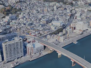 Nagasaki City, Japan (2023) 3D Model preview