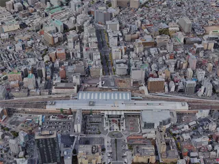 Niigata City, Japan (2023) 3D Model preview