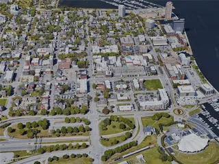 Norfolk City, VA, USA (2023) 3D Model preview