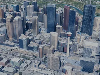 Calgary City, AB, Canada (2024) 3D Model preview