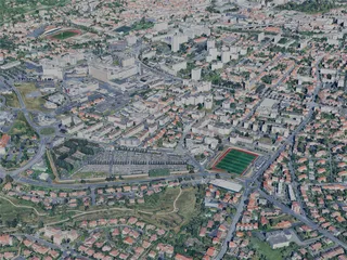 Clermont-Ferrand City, France (2024) 3D Model preview