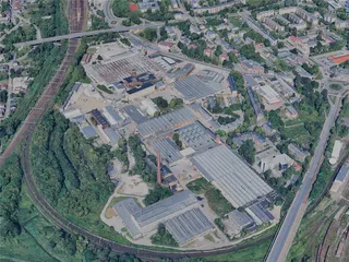 Czestochowa City, Poland (2024) 3D Model preview