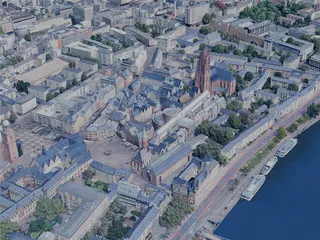 Frankfurt City, Germany (2024) 3D Model preview