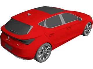 Seat Leon FR (2022) 3D Model preview