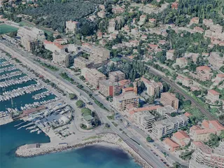 Menton City, France (2023) 3D Model preview