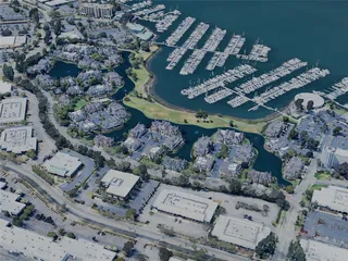 Oakland City, CA, USA (2023) 3D Model preview