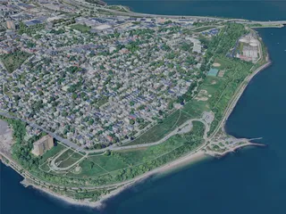 Portland City, ME, USA (2024) 3D Model preview
