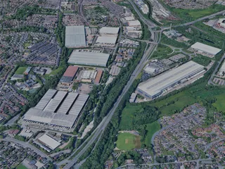 Stoke on Trent City, UK (2024) 3D Model preview