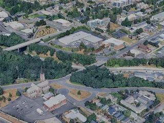 Tacoma City, WA, USA (2024) 3D Model preview