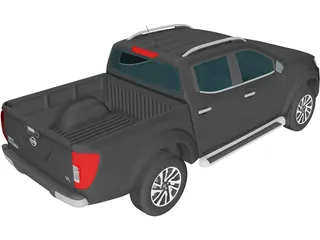 Nissan Navara Double Cab (2015) 3D Model preview