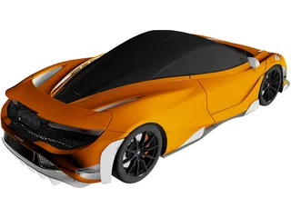 McLaren 765LT (2021) 3D Model preview