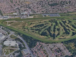 Doncaster City, UK (2023) 3D Model preview