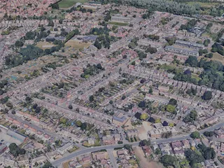 Peterborough City, UK (2023) 3D Model preview