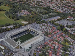 Preston City, UK (2022) 3D Model preview
