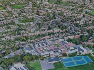 St. Albans City, UK (2022) 3D Model preview