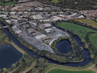 Wakefield City, UK (2023) 3D Model preview