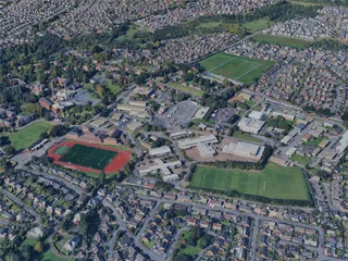 Lisburn City, UK (2024) 3D Model preview