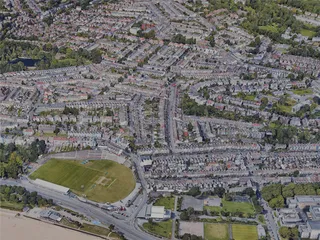 Swansea City, UK (2022) 3D Model preview