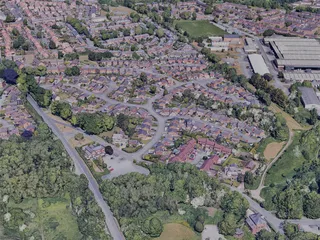 Wrexham City, UK (2023) 3D Model preview