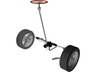 Steering System 3D Model preview