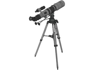 Telescope Space Hunter 3D Model preview