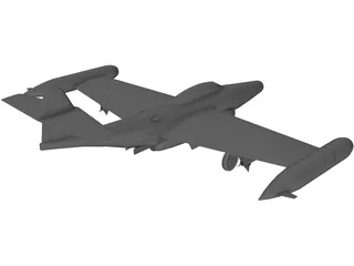 Northrop F-89 Scorpion 3D Model preview