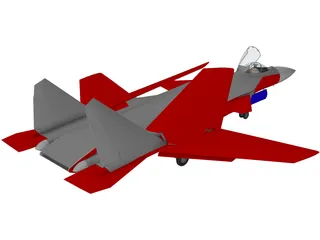 Sukhoi Su-27KM Flanker 3D Model preview