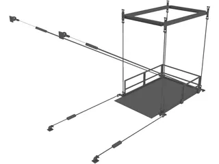 Hoisting Platform 3D Model preview