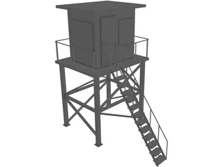 Control Cabin 3D Model preview