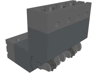 V8 Engine 3D Model preview