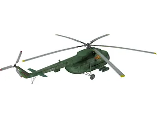Mil Mi-8MT Hip 3D Model preview