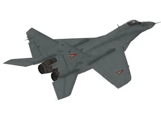 MiG-29A 3D Model preview