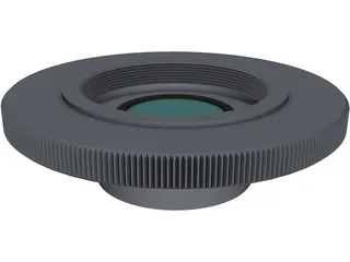 Magnifying Lens 3D Model preview