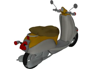 Scooter Vespa 3D Model preview