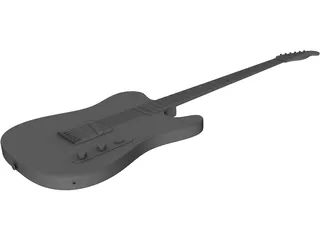 Squier Electric Guitar 3D Model preview