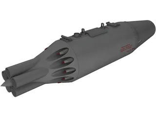 UB-16-M57-UMP Rocket Pod 3D Model preview