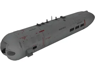 GUV-8700 Grenade Launcher Pod 3D Model preview