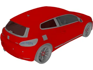 Volkswagen Scirocco (2009) 3D Model preview