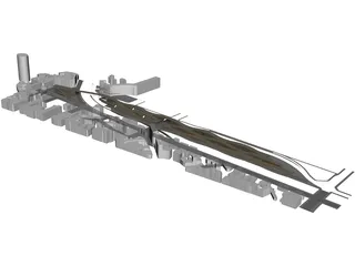 Bridge Building 3D Model preview