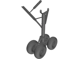Landing Gear Nose TriStar 3D Model preview