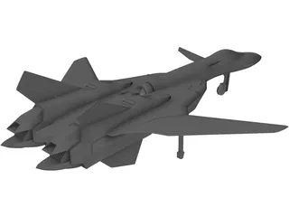 Sukhoi Su-47 Berkut 3D Model preview