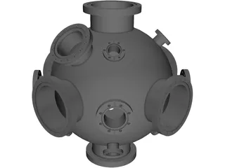 Vacuum Chamber 3D Model preview