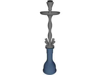 Shisha for 4 Tubes 3D Model preview
