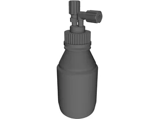 GL45 Media Bottle 3D Model preview
