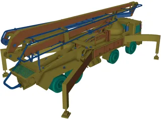 Schwing Truck 3D Model preview